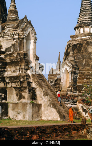 Thailand Phra Nakhon Si Ayutthaya Province Ayutthaya (former capital of Siam) listed as World Heritage by UNESCO Wat Phra Sri Stock Photo