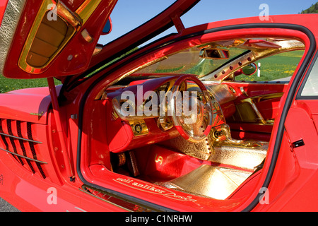 Ruby-Covered Red Gold Mercedes SLR This very special Mercedes SLR McLaren from Ueli Anliker Design has been adorned with 500 Stock Photo