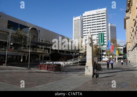 Murray Street Mall, one of the pedestrian shopping streets in Perth, Western Australia Stock Photo