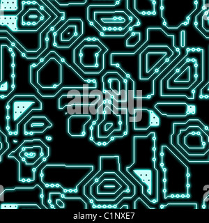 Seamless Circuitry Background as a Texture Art Stock Photo