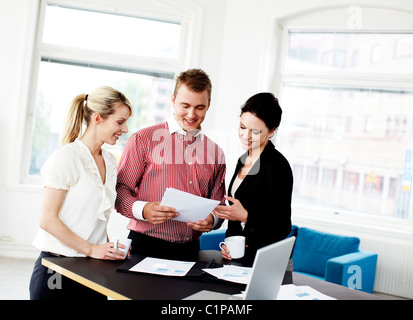 Business colleagues working in office Stock Photo