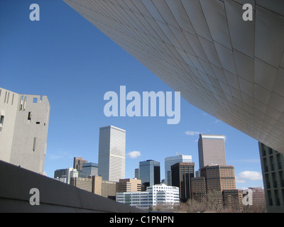 2008, Denver, Colorado, USA, seen from the Frederic C. Hamilton  building, a modern extension of the Denver Art Musuem by architect Daniel Libeskind. Stock Photo