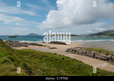 Republic of Ireland, County Kerry, Derrynane, beach and sea Stock Photo