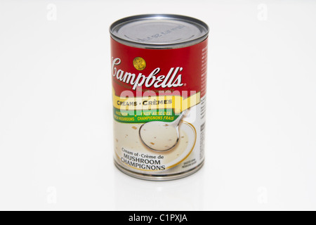 Campbell's soup cream of mushroom Stock Photo