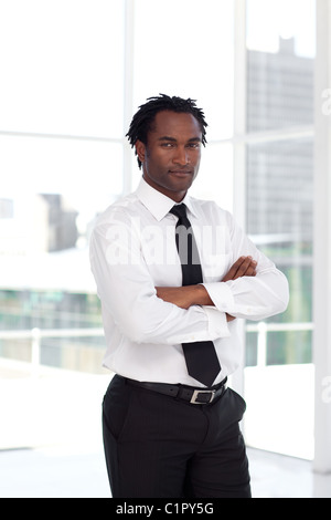 Portrait of a serious manager looking at the camera Stock Photo