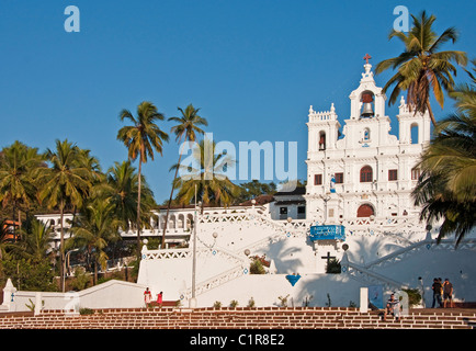 Baroque style The Church of Our Lady of the Immaculate Conception in Panaji, Goa. Stock Photo