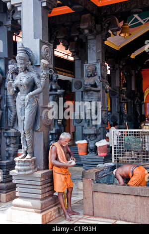 A Hindu temple in Kerala's capital of Trivandrum. Stock Photo