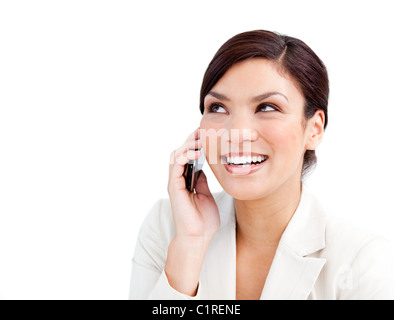 Portrait of a businesswoman talking on the phone Stock Photo