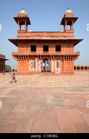 Diwan-i-Khas or Hall of Private Audience, Fatehpur Sikri, India Stock Photo