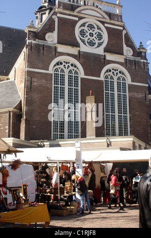 Noordermarkt square on a market day in Amsterdam Stock Photo