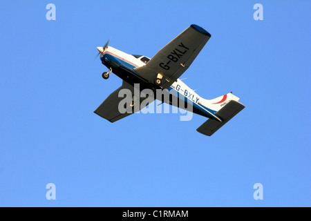 Piper PA-28-151 Cherokee Warrior  G-BXLY Light Aircraft at Leeds Bradford Airport Stock Photo