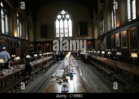Balliol College Oxford, interior of dining hall Stock Photo