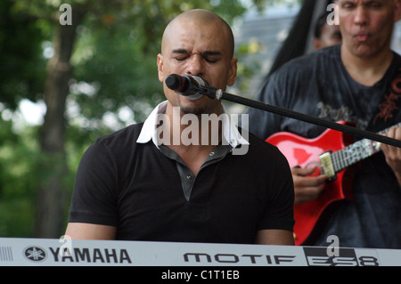 Chico DeBarge performs at Central Park's Summerstage New York City, USA - 26.07.09 Stock Photo