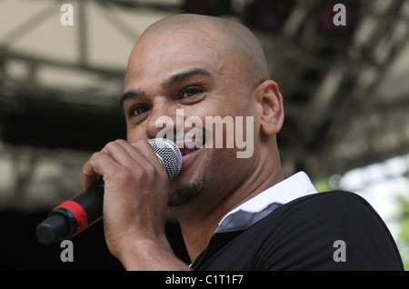 Chico DeBarge performs at Central Park's Summerstage New York City, USA - 26.07.09 Stock Photo