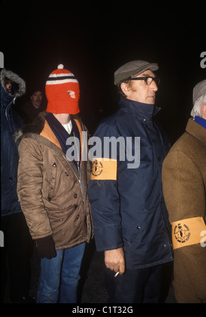 The Troubles. 1980s. Red Hand Commandos Ulster Volunteer Force UVF paramilitary meet for 'Loyalist Day of Action' Newtownards  HOMER SYKES Stock Photo