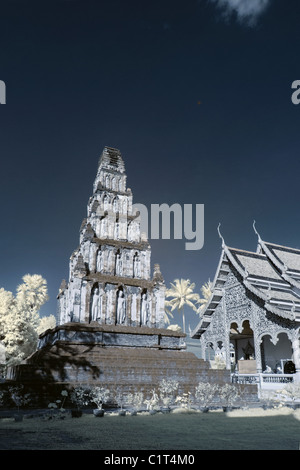 Stupa - Wat Cham Devi, Lamphun Stock Photo