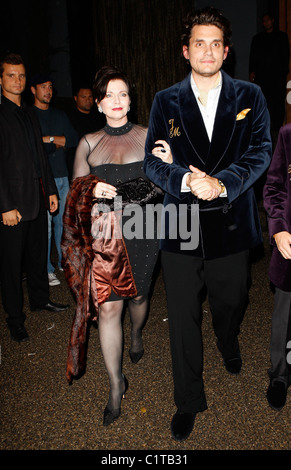 John Mayer with his mum Margaret arrive at My House club in Hollywood with Rob Dyrdek who is also with his mother Pat Los Stock Photo