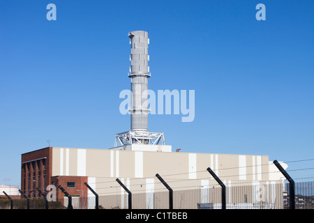 Roose, gas powered power station which uses natural gas from the Morecambe Bay gas field, Barrow in Furness, Cumbria, UK. Stock Photo