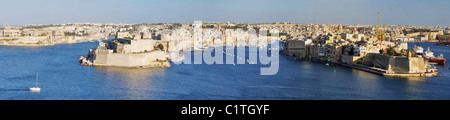 Grand Harbour - Valletta, Malta Stock Photo