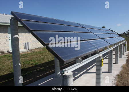 Solar water heater Everglades National Park Florida Stock Photo