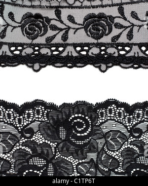 Collage lace with pattern in the manner of flower. Picture is formed from several photographies Stock Photo