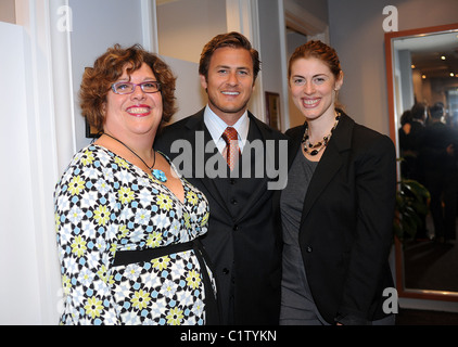 Where Magazine publisher Laura Burkhardt, Reid Rosenthal, and Where Magazine editor Karen Gross Photo shoot for the September Stock Photo