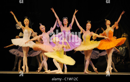 The Mariinsky (Kirov) Ballet & Opera ensemble perform 'Sleeping Beauty' at Royal Opera House London, England - 14.08.09 ( ): Stock Photo