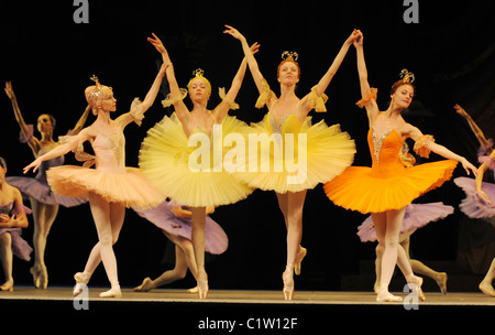 The Mariinsky (Kirov) Ballet & Opera ensemble perform 'Sleeping Beauty' at Royal Opera House London, England - 14.08.09 ( ): Stock Photo