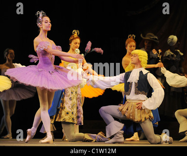 The Mariinsky (Kirov) Ballet & Opera ensemble perform 'Sleeping Beauty' at Royal Opera House London, England - 14.08.09 ( ): Stock Photo