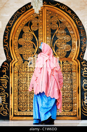 Door at the Great Mosque, Touba, Senegal, West Africa Stock Photo
