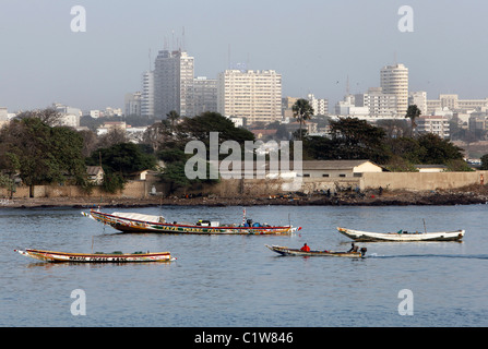 Senegal: skyline of modern Dakar Stock Photo