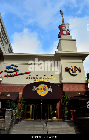 Hard Rock Café in downtown Houston. Texas, USA. Stock Photo