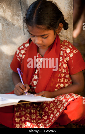 Girl at school Andhra Pradesh South India Stock Photo - Alamy