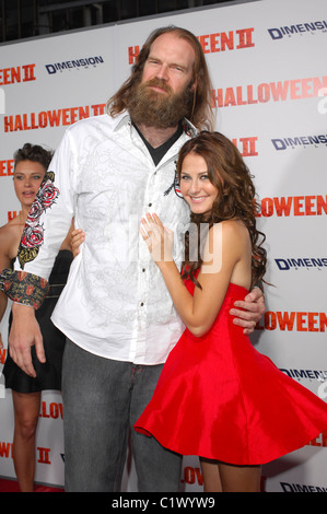 Tyler Mane and Scout Taylor Compton Los Angeles Premiere of 'Halloween II' held at the Grauman's Chinese Theatre - arrivals Stock Photo