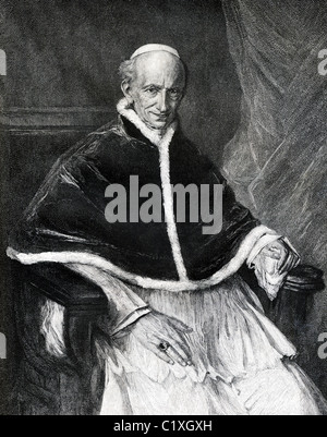 Pope Leo XIII (born Vincenzo Gioacchino Raffaele Luigi Pecci) was the 256 Pope of the Roman Catholic Church. Stock Photo
