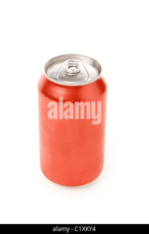 blank soda can with white background Stock Photo