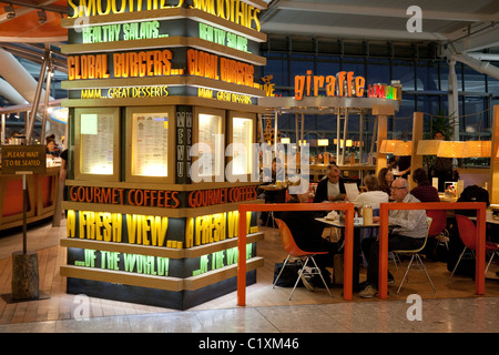 The Giraffe restaurant/cafe in terminal 5, heathrow airport London UK Stock Photo