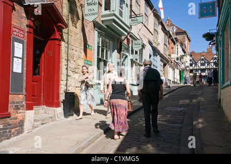 Steep Hill, Lincoln, England Stock Photo