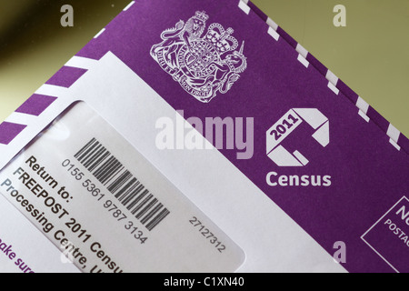 2011 Census return envelope Stock Photo
