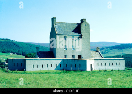 Corgarff Castle, Scotland, star shaped military barracks 18th century Scottish Castles Grampian Region UK Stock Photo