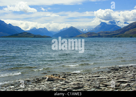 Lake Wakatipu, New Zealand Stock Photo