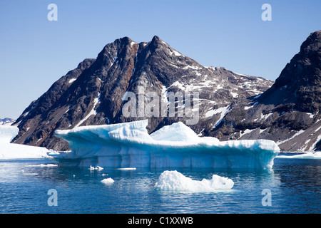 Ice floes in the sermilik-fjord, Greenland Stock Photo