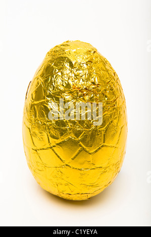 golden egg chocolate 'easter egg' Stock Photo