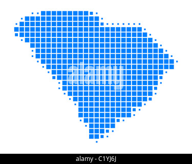 Map of South Carolina Stock Photo