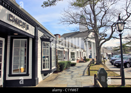 Stony Brook Village Center, Long Island NY Stock Photo