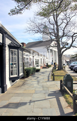 Stony Brook Village Center, Long Island NY Stock Photo