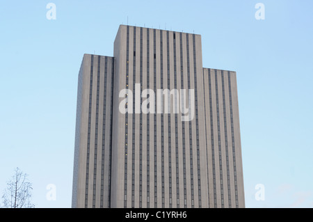 375 Pearl Street Verizon Building in Lower Manhattan, New York City.  Also known as One Brooklyn Bridge Plaza. Stock Photo