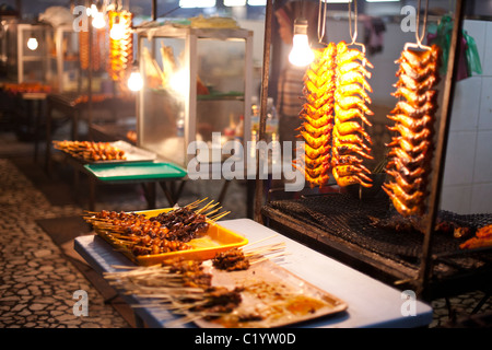 Kampung Air Night Market - Pasar Malam, Kota Kinabalu, Sabah, Malaysia Stock Photo