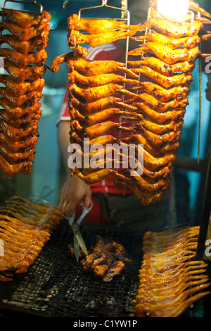 Kampung Air Night Market - Pasar Malam, Kota Kinabalu, Sabah, Malaysia Stock Photo