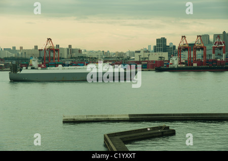 container terminal at Tokio Japan Stock Photo